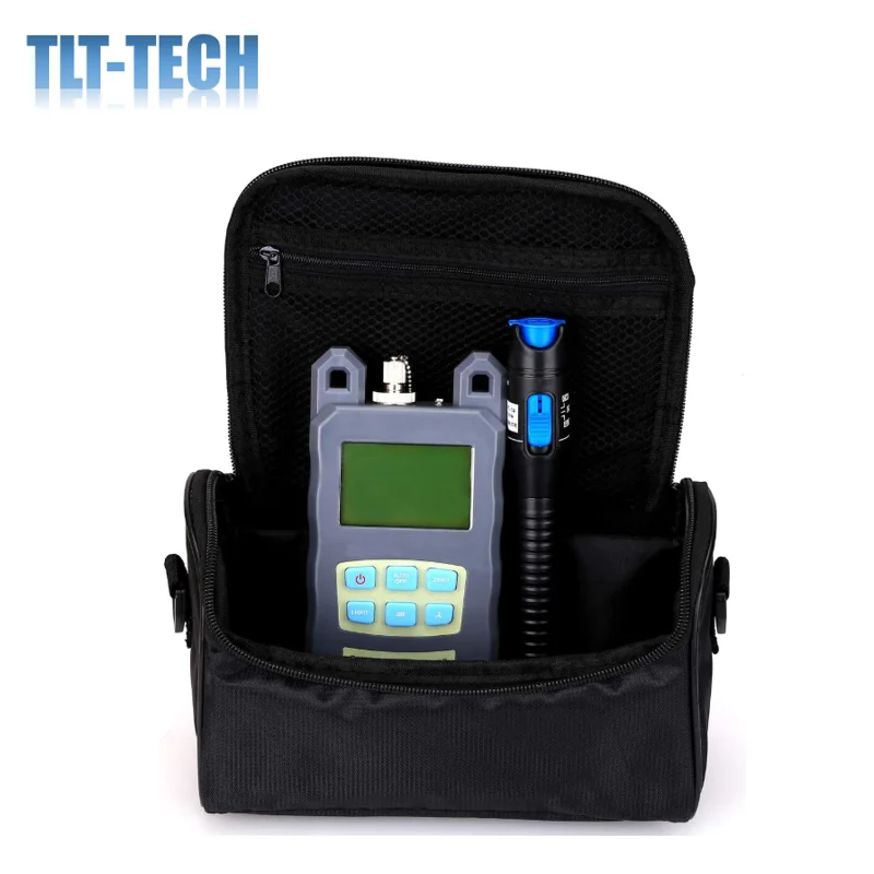 Fiber Tool Small Bag with Optical Power Fiber Meter and Plastic Visual Fault Locator with 2.5mm Universal Connector Fiber Optic
Fiber Tool Small Bag with Optical Power Fiber Meter and Plastic Visual Fault Locator with 2.5mm Universal Connector Fiber Optic