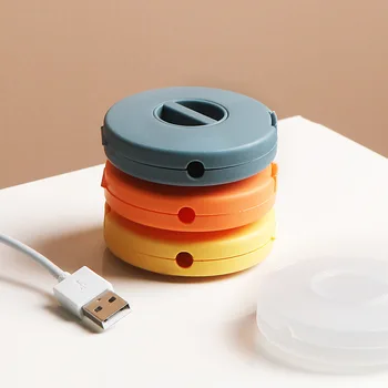 Data Line Cables Storage Cases Earphone Wire Box Round Rotating Cover Plastic Portable Headphone Coin Container 1PC
Data Line Cables Storage Cases Earphone Wire Box Round Rotating Cover Plastic Portable Headphone Coin Container 1PC