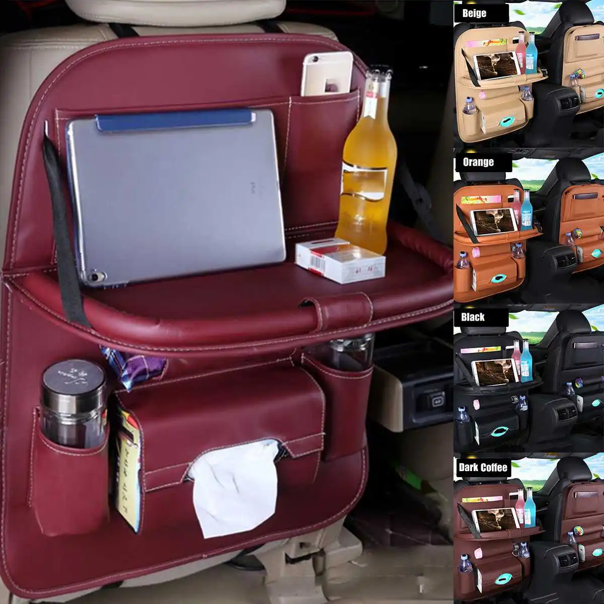 Car Seat Back Organizer Tidy Storage Bag Desk Coffee Pocket Holder Laptop Computer Table Drink Seat Tray Goods Auto Accessories
Car Seat Back Organizer Tidy Storage Bag Desk Coffee Pocket Holder Laptop Computer Table Drink Seat Tray Goods Auto Accessories