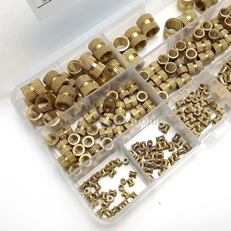 210pcs/set Brass Cylinder Knurled Threaded Round Insert Embedded Nuts Kit with Plastic Box 210pcs/set Brass Cylinder Knurled Threaded Round Insert Embedded Nuts Kit with Plastic Box