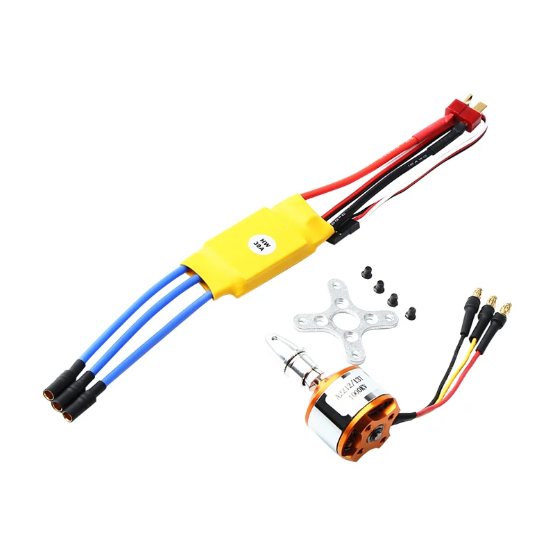 XXD A2212 1000KV Brushless Motor 30A ESC Speed Controller Combo Set for RC Fixed Wing Plane Helicopter | Игрушки и хобби