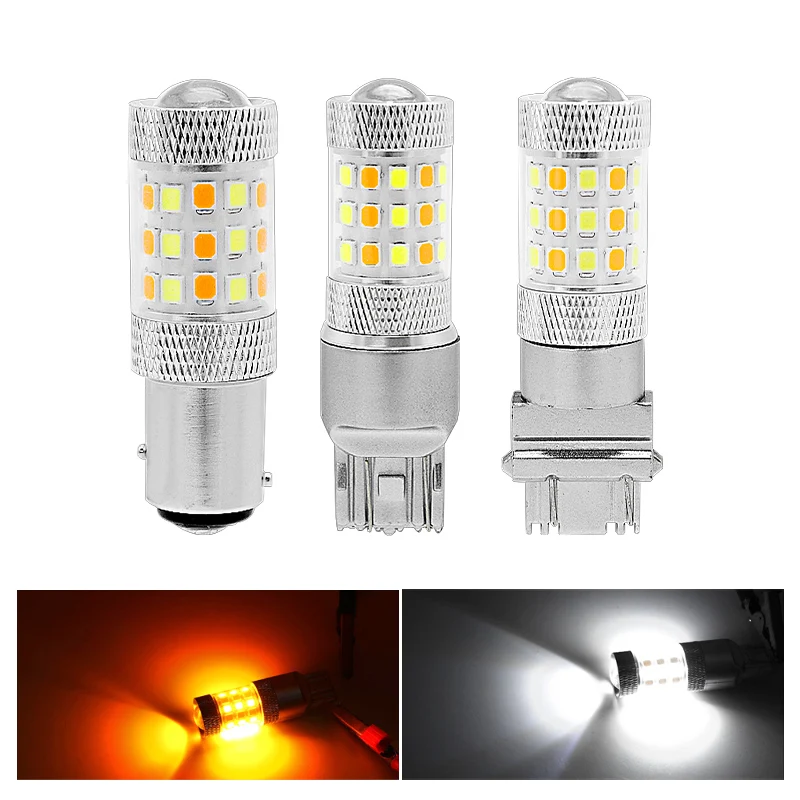 2pcs T25 3157 T20 7443 1157 BAY15D LED Bulb Turn Signal Light Dual Color Day Running light Car 42smd 2835 P27 3057 12V
2pcs T25 3157 T20 7443 1157 BAY15D LED Bulb Turn Signal Light Dual Color Day Running light Car 42smd 2835 P27 3057 12V