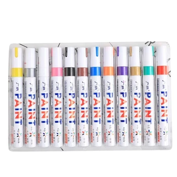 12pcs/lot colorful Waterproof pen Car Tyre Tire Metal Permanent Paint Markers Drop Shipping
12pcs/lot colorful Waterproof pen Car Tyre Tire Metal Permanent Paint Markers Drop Shipping