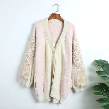 2019 Autumn Womens Sweater Matching Patchwork Winter Wool Blend Sweaters Loose Casual Knitting Long Coat High Quality
2019 Autumn Womens Sweater Matching Patchwork Winter Wool Blend Sweaters Loose Casual Knitting Long Coat High Quality