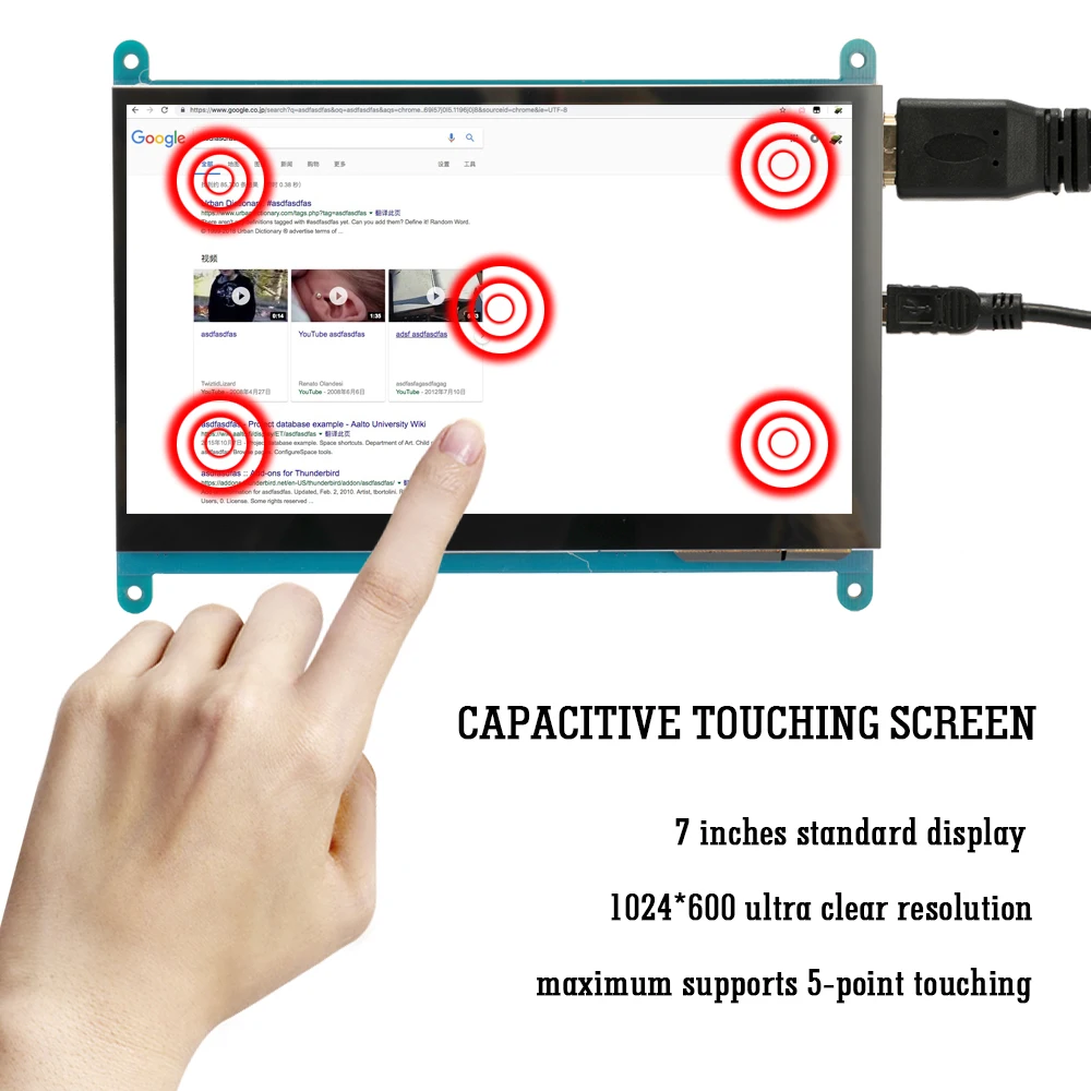 7 Inches LCD Touching Screen for Raspberry Pi 1024*600 Display-C Support Various Systems DIY Module Kit
7 Inches LCD Touching Screen for Raspberry Pi 1024*600 Display-C Support Various Systems DIY Module Kit