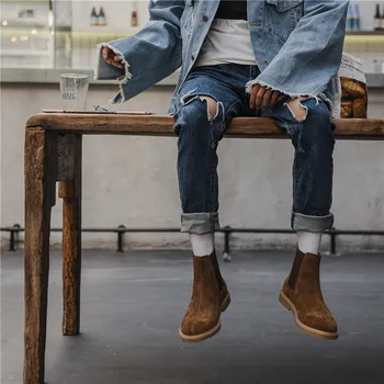 EWQ / men's shoes British pointed Chelsea boots men's short boots vintage boots boots gentleman hi top trainers for male 9Y3343 
EWQ / men's shoes British pointed Chelsea boots men's short boots vintage boots boots gentleman hi top trainers for male 9Y3343