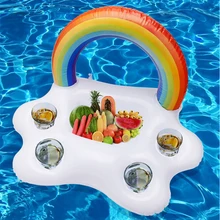 Inflatable Pool Float Beer Drinking Cooler Table Bar Tray Beach Swimming Ring Summer Pool Party Bucket Rainbow Cloud Cup Holder
Inflatable Pool Float Beer Drinking Cooler Table Bar Tray Beach Swimming Ring Summer Pool Party Bucket Rainbow Cloud Cup Holder