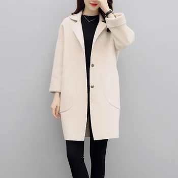 2019 Autumn Winter Long Sleeve High Quality Women Woolen Mid Long Coats Winter Jacket Cardigan Elegant Blend Woolen Coat LP521
2019 Autumn Winter Long Sleeve High Quality Women Woolen Mid Long Coats Winter Jacket Cardigan Elegant Blend Woolen Coat LP521