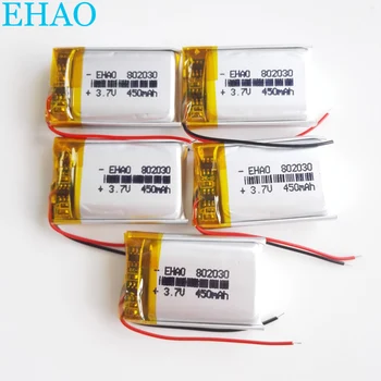 5 pcs 3.7V 450mAh 802030 Lithium Polymer LiPo Rechargeable Battery For Mp3 Camera bluetooth speaker smart watch GPS
5 pcs 3.7V 450mAh 802030 Lithium Polymer LiPo Rechargeable Battery For Mp3 Camera bluetooth speaker smart watch GPS