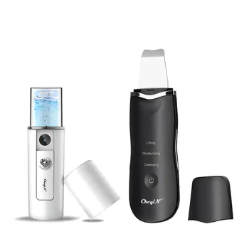 Ultrasonic Vibration Face Cleaning Skin Scrubber Dead Skin Peeling Scraper Pore Cleaner Cool Mist Facial Sprayer Nano Skin Care
Ultrasonic Vibration Face Cleaning Skin Scrubber Dead Skin Peeling Scraper Pore Cleaner Cool Mist Facial Sprayer Nano Skin Care