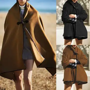2020 Spring Outwear Chaqueta Mujer ZANZEA Women's Jackets VintageWoolen Shawl Cloak Coats Solid Jackets Manteau Femme Coats 5XL
2020 Spring Outwear Chaqueta Mujer ZANZEA Women's Jackets VintageWoolen Shawl Cloak Coats Solid Jackets Manteau Femme Coats 5XL