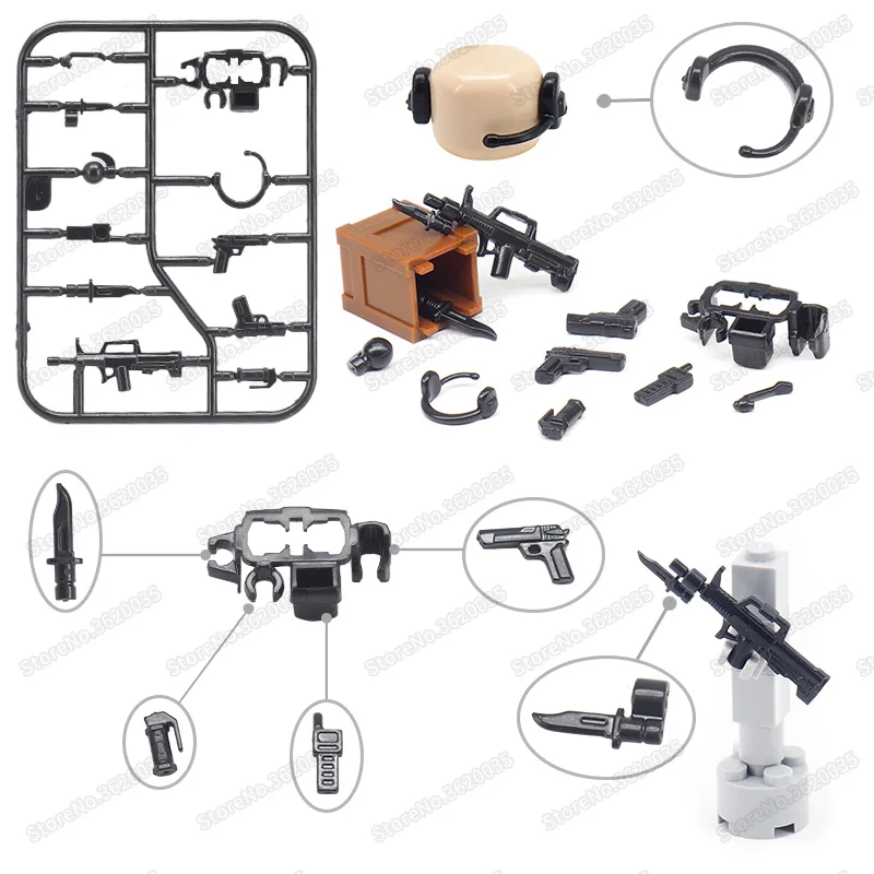 Legoinglys Military Weapons Belt Assembly Submachine Gun World War 2 Building Blocks Model Army Soldier Figures Child Gifts Toys
Legoinglys Military Weapons Belt Assembly Submachine Gun World War 2 Building Blocks Model Army Soldier Figures Child Gifts Toys