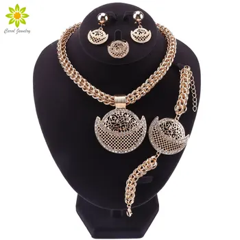 Bridal Gift Nigerian Wedding African Beads Jewelry Set Brand Woman Fashion Dubai Gold Color Necklace Earrings Set
Bridal Gift Nigerian Wedding African Beads Jewelry Set Brand Woman Fashion Dubai Gold Color Necklace Earrings Set