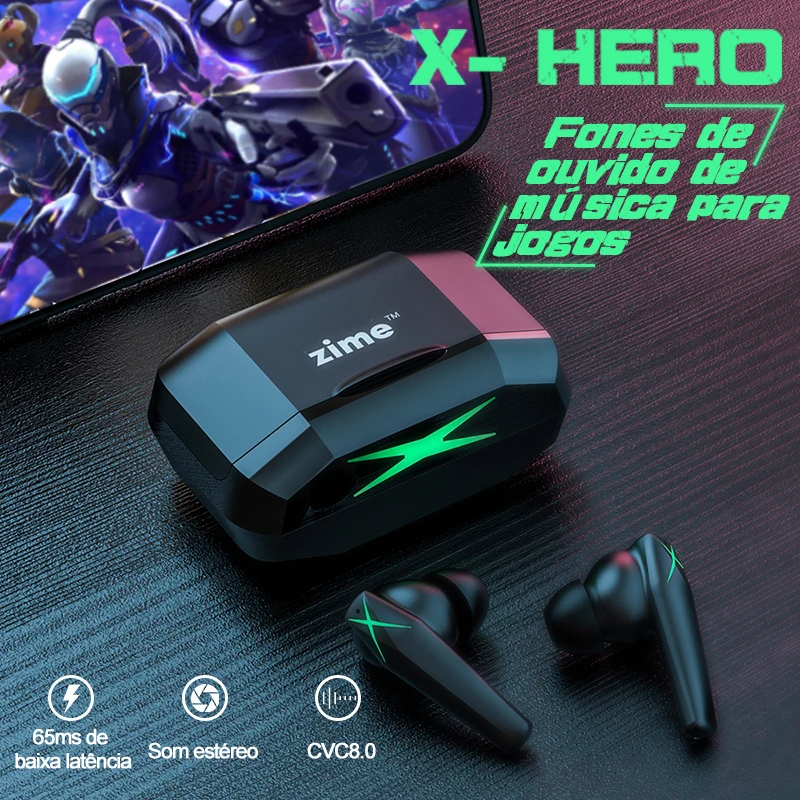 Zime Winner Gaming Earbuds 65Ms Low Latency TWS Bluetooth Earphone with Microphone and Bass Audio Positioning | Электроника