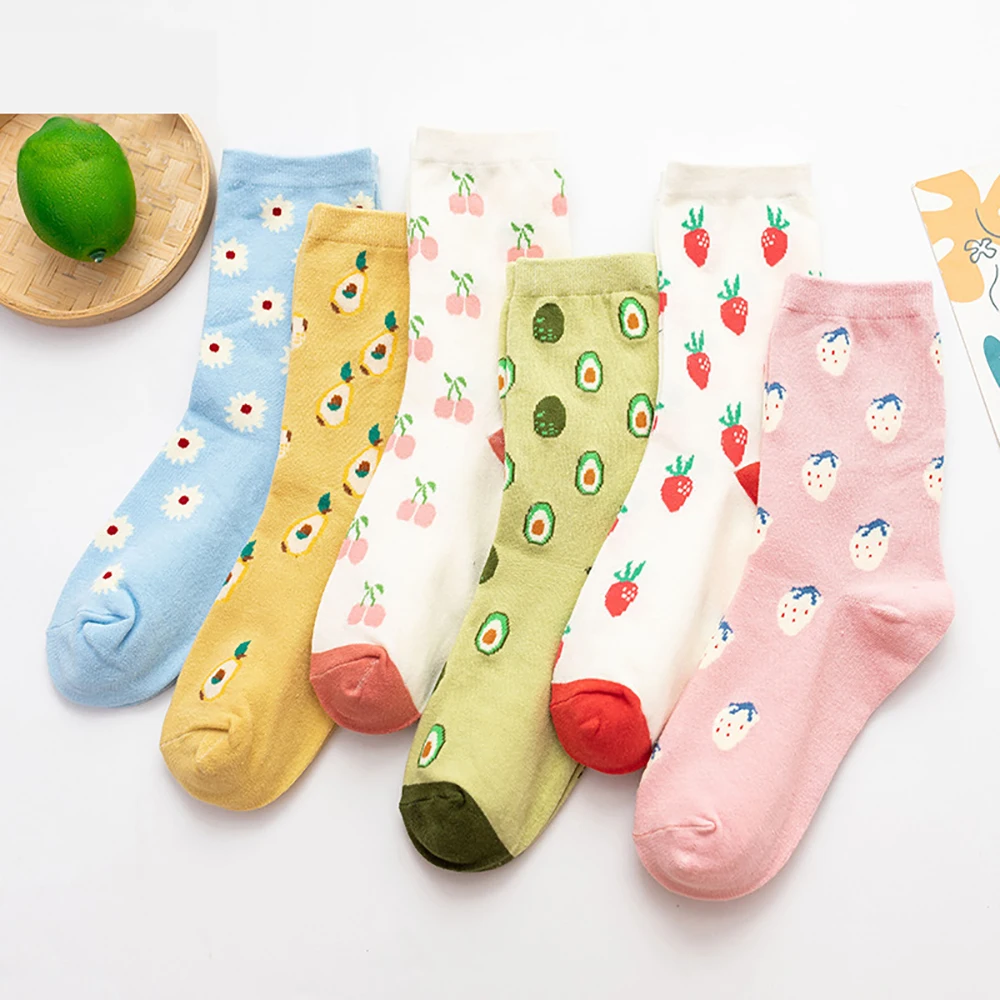 New Women's Tube Socks Japanese College Style Cute and Sweet Wild Small Fresh Strawberry Avocado Fruit Cotton Socks Stockings
New Women's Tube Socks Japanese College Style Cute and Sweet Wild Small Fresh Strawberry Avocado Fruit Cotton Socks Stockings