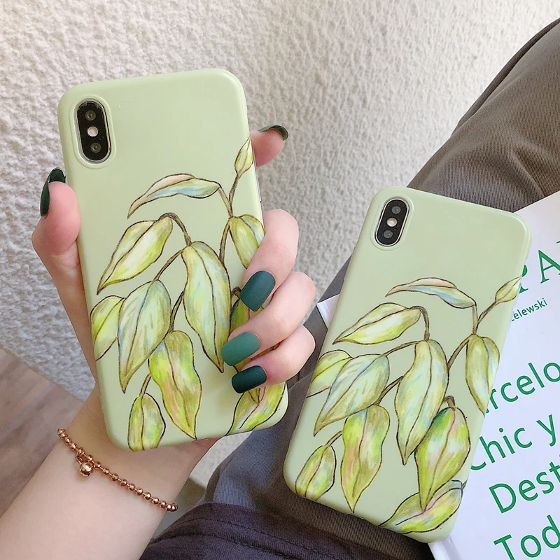 Natural tree leaves phone case for iphone 7 case matte soft TPU Case For iphone XR X XS Max 6 6s 7 8 plus back cover
Natural tree leaves phone case for iphone 7 case matte soft TPU Case For iphone XR X XS Max 6 6s 7 8 plus back cover