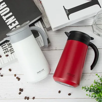 Double Wall Stainless Steel Vacuum Flasks With Handle Thermos Bottle 800ml Coffee Water Pot Home Office Insulated Kettle
Double Wall Stainless Steel Vacuum Flasks With Handle Thermos Bottle 800ml Coffee Water Pot Home Office Insulated Kettle