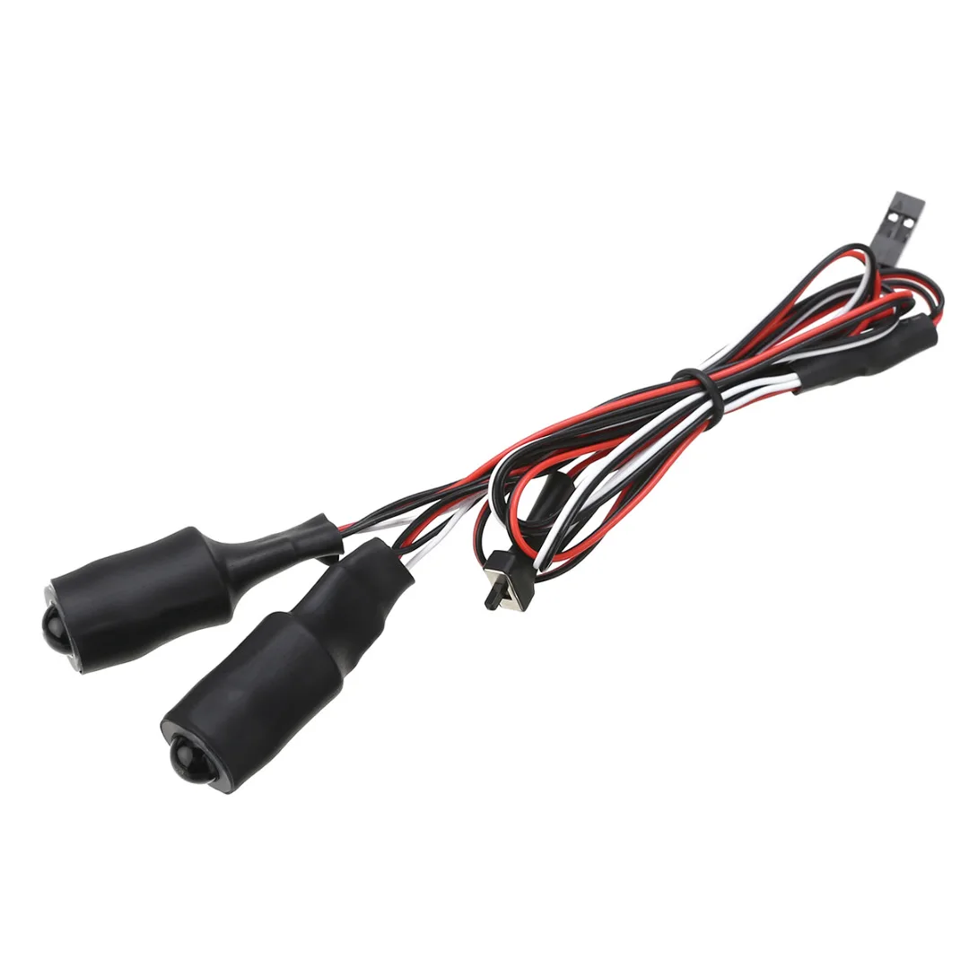 2 LEDs 10mm/13mm Red White Blue Yellow Green Angel Eyes LED Headlight Light For 1/10 RC Cars Truck