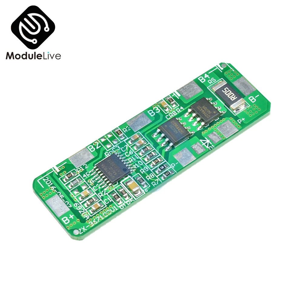 Защитная плата для литий ионных батарей 18650 4 упаковки PCB BMS от 25 до 35 в 2 3 0 В С