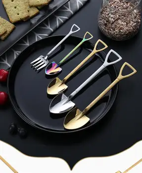 1PC Stainless Steel Spoon Fork Multi-color Shovel Cutlery Set Dinner Set Long Handle Dessert Utensils New Kitchen Accessories
1PC Stainless Steel Spoon Fork Multi-color Shovel Cutlery Set Dinner Set Long Handle Dessert Utensils New Kitchen Accessories