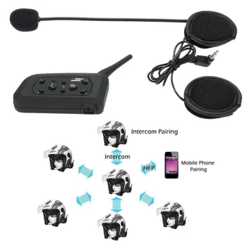 V6 1200M 530mAh BT Motorcycle Bluetooth Headset Intercom Interphone Helmet Handsfree 8.4 * 4.1 * 1.8cm
V6 1200M 530mAh BT Motorcycle Bluetooth Headset Intercom Interphone Helmet Handsfree 8.4 * 4.1 * 1.8cm