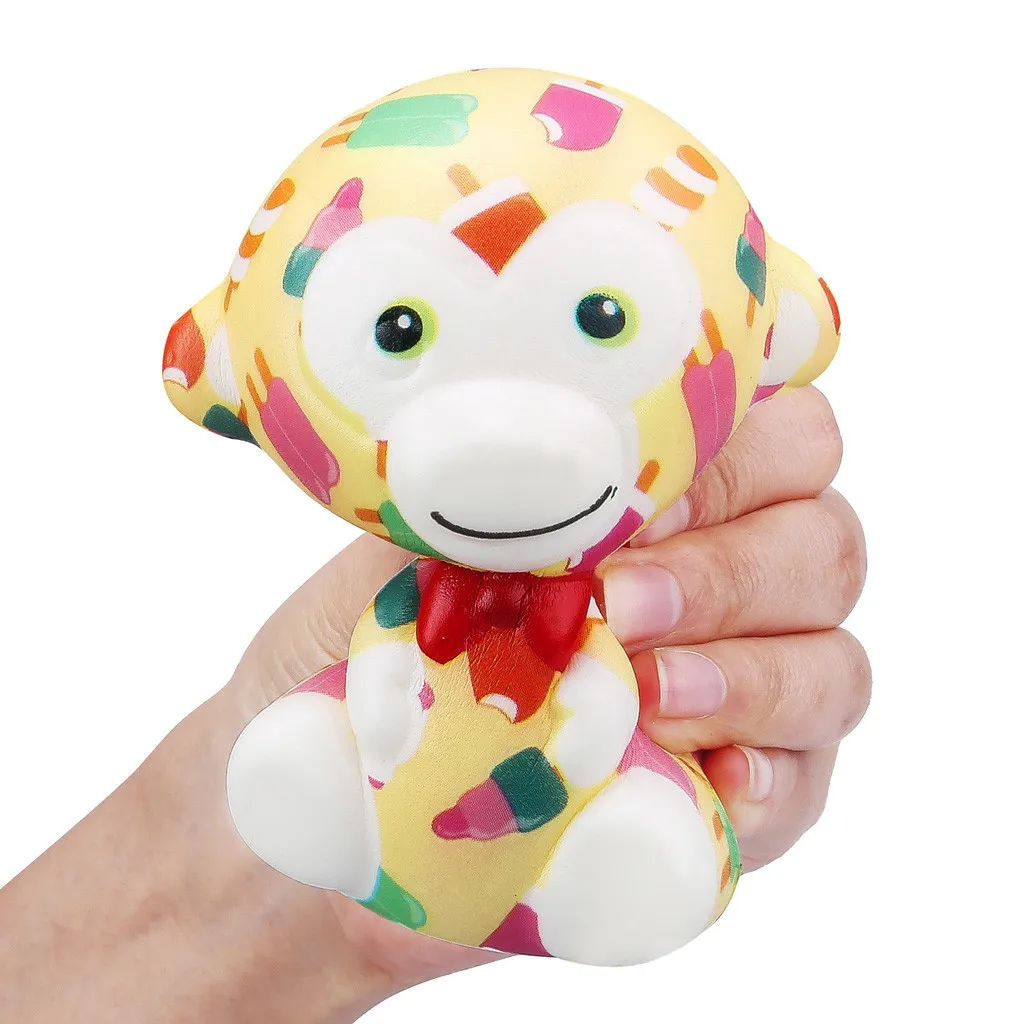 kids toys Adorable Cartoon Monkey Toy Slow Rising Cream Scented Stress Relief Fun Toys Gift for Children #A