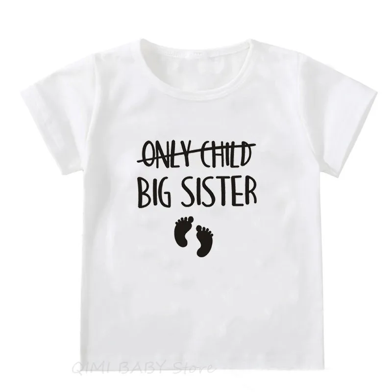 Только Детская футболка с надписью Big Brother/Sister To Be для беременных детская забавная