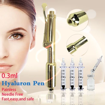 0.3ml High Quality Atomizer Hyaluron Injection Pen Anti Wrinkle Massage Meso Micro Guns Lip Filler Needle Free Thesera Injector
0.3ml High Quality Atomizer Hyaluron Injection Pen Anti Wrinkle Massage Meso Micro Guns Lip Filler Needle Free Thesera Injector
