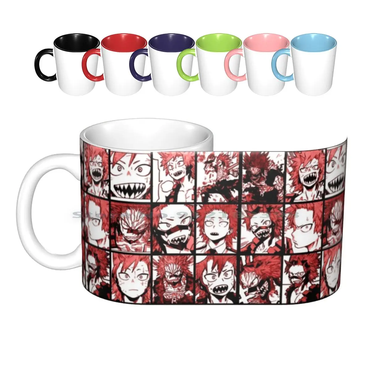 Bnha Kirishima Коллаж-цветная версия Керамические Кружки Кофейные чашки Кружка для