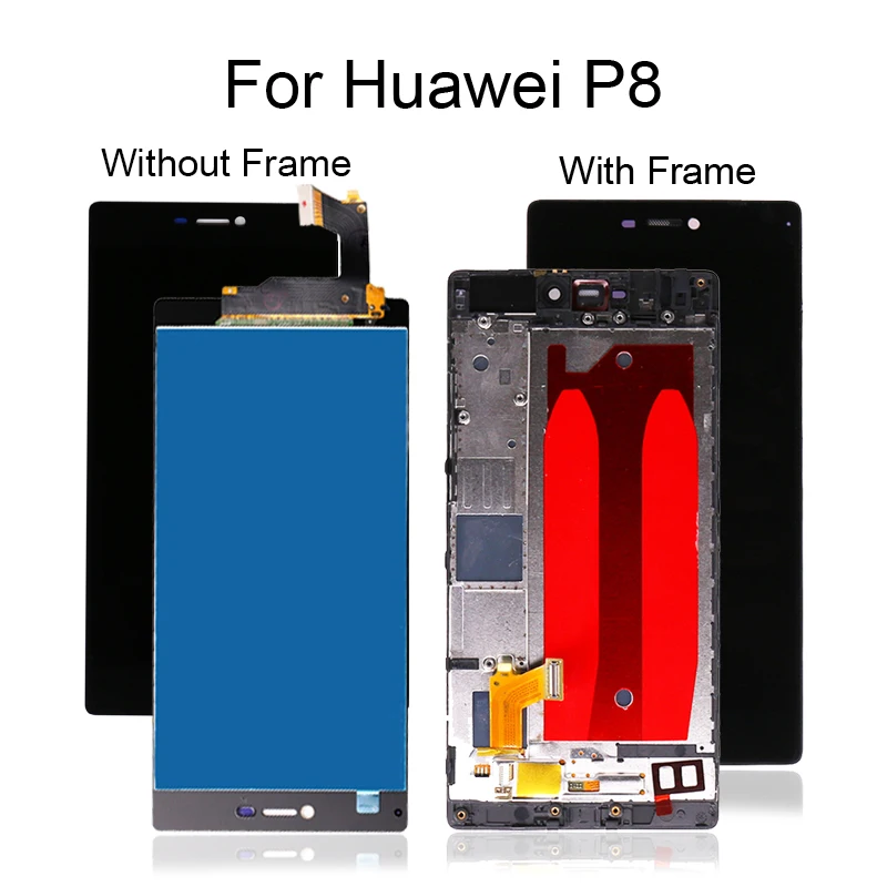 ЖК дисплей для Huawei P8 дигитайзер сенсорного экрана в сборе с рамкой GRA_L09 GRA_UL00