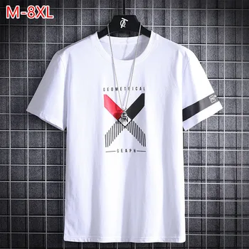 Summer T Shirt For Men White Black Blue Cotton Short Sleeve Tee Shirts Male Boy Oversized Top 6XL 7XL 8XL Loose Mens Clothing
Summer T Shirt For Men White Black Blue Cotton Short Sleeve Tee Shirts Male Boy Oversized Top 6XL 7XL 8XL Loose Mens Clothing