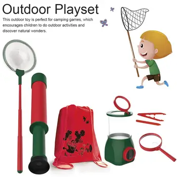 Children Outdoor Adventures Suit Toys Seven-piece Set Insect Observation Box Catching Butterfly Net Magnifier Outdoor Gadget
Children Outdoor Adventures Suit Toys Seven-piece Set Insect Observation Box Catching Butterfly Net Magnifier Outdoor Gadget