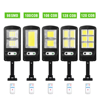 128 COB Solar Street Lights PIR Motion Sensor Outdoor Security Lighting Wall Lamp Waterproof Smart Remote Control Lamp 500-1000W
128 COB Solar Street Lights PIR Motion Sensor Outdoor Security Lighting Wall Lamp Waterproof Smart Remote Control Lamp 500-1000W