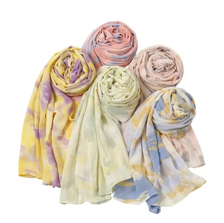 Fashion Tie Dye Printed Chiffon Hijab Scarf Colorful Muslim Head Scarves Headband Ladies Long Shawls and Wraps
Fashion Tie Dye Printed Chiffon Hijab Scarf Colorful Muslim Head Scarves Headband Ladies Long Shawls and Wraps