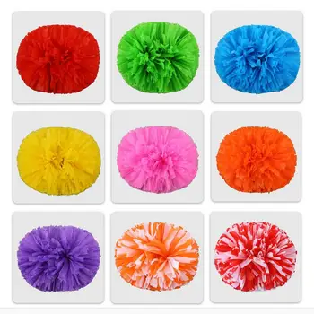 

New 32cm Game Cheerleader Cheerleading pom poms Cheerleading pompoms cheer pom majorettes hand flower aerobics ball sports items