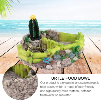 1Pc Durable Exquisite Turtle Basin Pet Basin Landscaping Basin Pet Food Bowl for Lizard Turtle Reptile
1Pc Durable Exquisite Turtle Basin Pet Basin Landscaping Basin Pet Food Bowl for Lizard Turtle Reptile