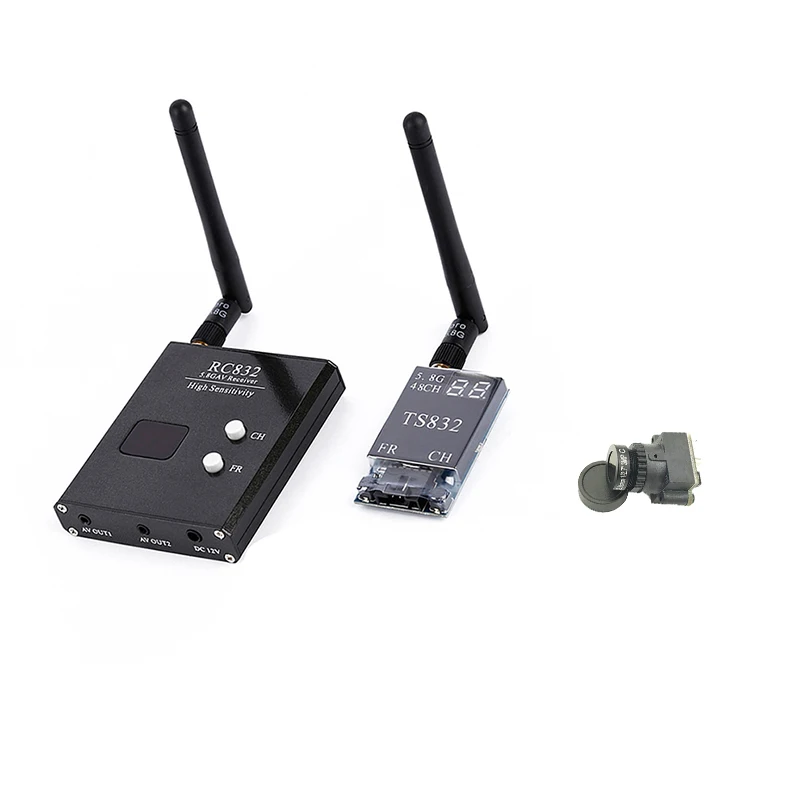 High quality 48CH 5.8G 600mw 5km Wireless AV Transmitter TS832 +RC832 Receiver +1000TVL camera for FPV Multicopter Aircraft | Игрушки и