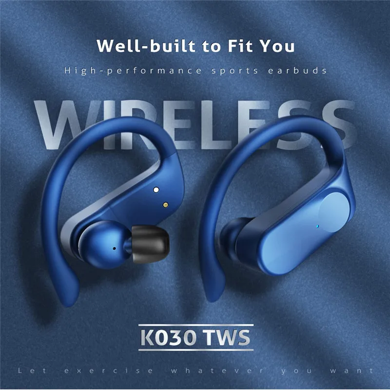 Tipo de oreja colgante, auricular Bluetooth 5.0, auricular deportivo estéreo impermeable, videojuego estéreo 3D, con micrófono y
Tipo de oreja colgante, auricular Bluetooth 5.0, auricular deportivo estéreo impermeable, videojuego estéreo 3D, con micrófono y