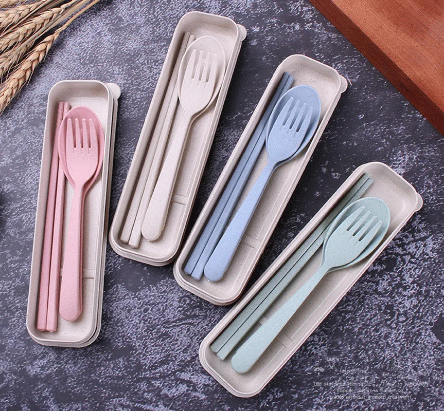 4PCS/set Portable Reusable Spoon Fork Outdoor Camping Travel Cutlery Set Fork Spoon Chopsticks Wheat Straw Tableware Cutlery Set
4PCS/set Portable Reusable Spoon Fork Outdoor Camping Travel Cutlery Set Fork Spoon Chopsticks Wheat Straw Tableware Cutlery Set