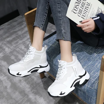 Women Sneakers 2019 Platform Pink Chunky Heel Wedges White Height Increasing Women Shoes Sports Shoes Chaussure Femme E16-08
Women Sneakers 2019 Platform Pink Chunky Heel Wedges White Height Increasing Women Shoes Sports Shoes Chaussure Femme E16-08