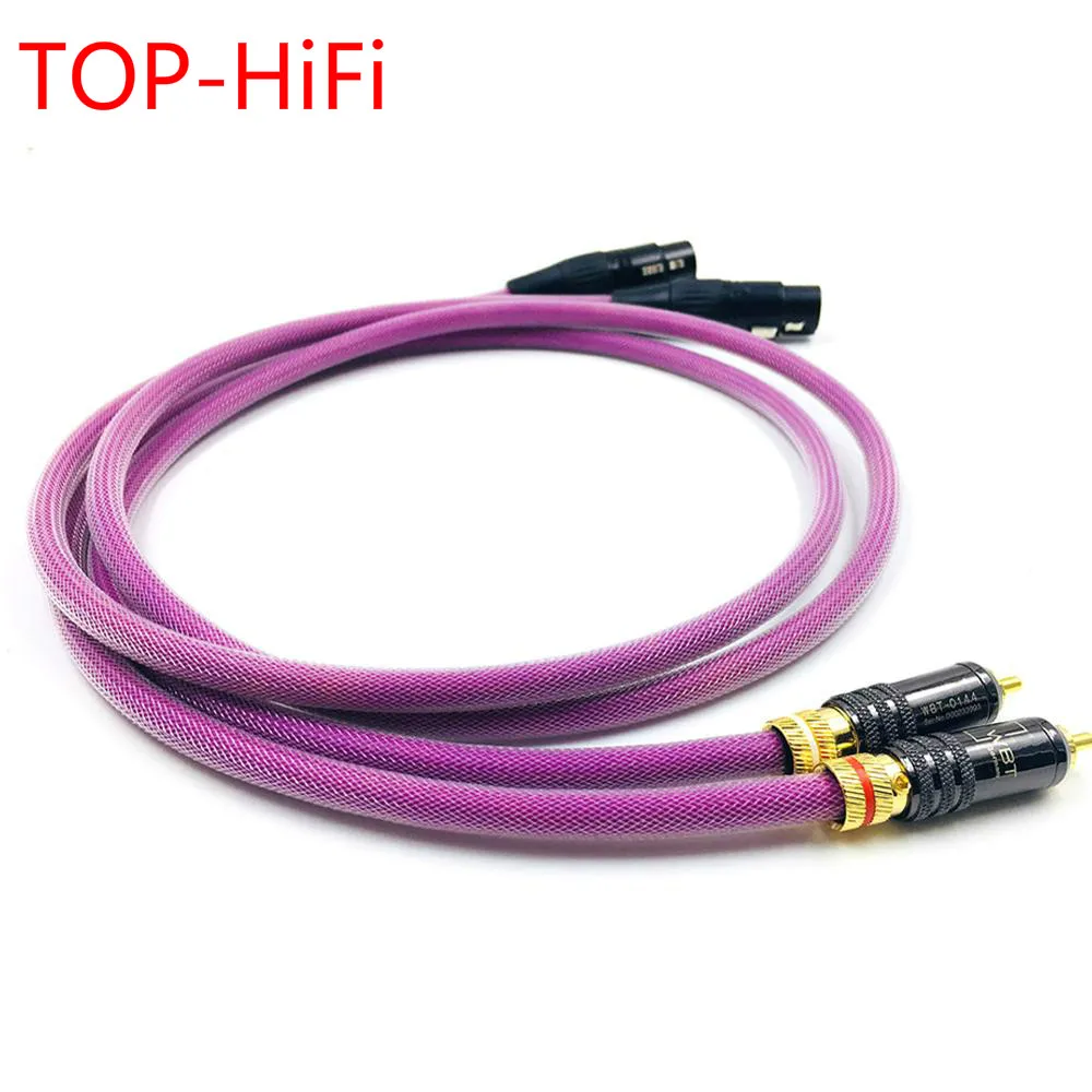 

TOP-HiFi Pair Wbt-0144 2RCA Male to 2XLR Female Cable XLR Balanced Reference Interconnect Audio Cable with XLO HTP1 Cable