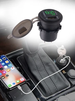 Car Charger QC 3.0 Adapter Power Socket Car Quick Charger Vehicle-mounted Voltmeter Amperemeter All in One 2.4A USB Charging
Car Charger QC 3.0 Adapter Power Socket Car Quick Charger Vehicle-mounted Voltmeter Amperemeter All in One 2.4A USB Charging