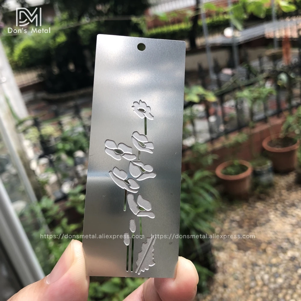 Stainless steel bookmark custom hollow metal bookmark design personalized bookmark customization 