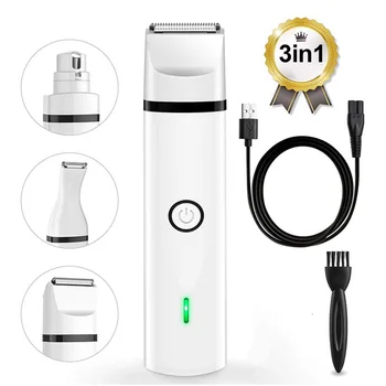 Behogar 3 in 1 Multi-Functional Pet Body Paw Hair Clippers Trimmer Nail Grinder USB Rechargeable Low Noise Pet Grooming Tool Kit
Behogar 3 in 1 Multi-Functional Pet Body Paw Hair Clippers Trimmer Nail Grinder USB Rechargeable Low Noise Pet Grooming Tool Kit