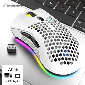 Rechargeable RGB LED Optical Honeycomb Game Mice 1600DPI 2.4G USB Wireless Mouse 28GE
Rechargeable RGB LED Optical Honeycomb Game Mice 1600DPI 2.4G USB Wireless Mouse 28GE