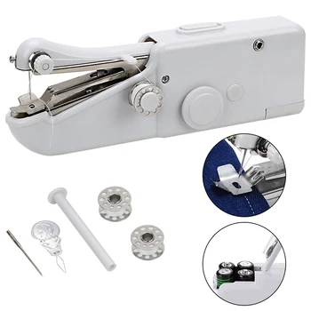 Mini Hand Sewing Machine Portable Household Electronic Sewing Machine Quick Stitch Sew Needlework Cordless Clothes Fabrics
Mini Hand Sewing Machine Portable Household Electronic Sewing Machine Quick Stitch Sew Needlework Cordless Clothes Fabrics