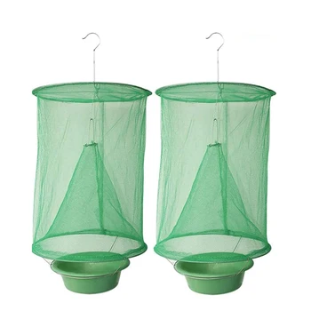 Ranch Fly Trap with Bait Tray Most Effective Trap Ever Made with Fishing Apparatus Bait Flay Catcher 2 PCS 
Ranch Fly Trap with Bait Tray Most Effective Trap Ever Made with Fishing Apparatus Bait Flay Catcher 2 PCS