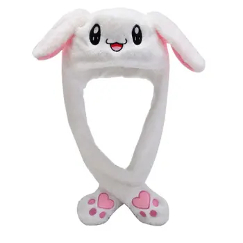 white Rabbit ear hat funny hand pinching airbag long ear cap cartoon plush moving hat Cartoon glowing toy gifts for girls 
white Rabbit ear hat funny hand pinching airbag long ear cap cartoon plush moving hat Cartoon glowing toy gifts for girls