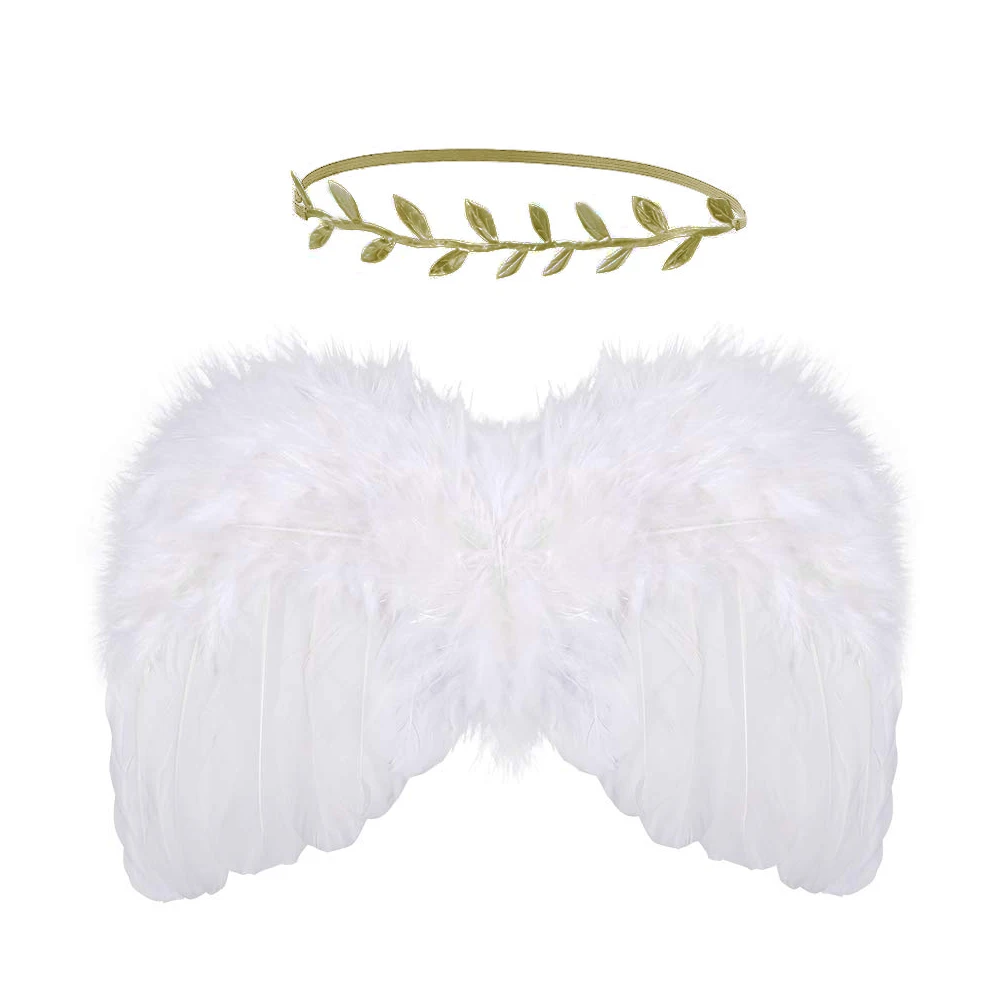 Boys Girls Soft Photo Prop Set Artificial Feather Angel Wings Clothing DIY Birthday Party Art Cute Leaf Headband Newborn Baby
Boys Girls Soft Photo Prop Set Artificial Feather Angel Wings Clothing DIY Birthday Party Art Cute Leaf Headband Newborn Baby