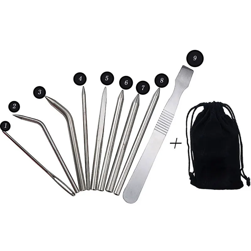 Paracord DIY Tool 9pcs/set For Bracelet Umbrella Rope Needle Stitching Needles Set Laces Strings Outdoor Tools
Paracord DIY Tool 9pcs/set For Bracelet Umbrella Rope Needle Stitching Needles Set Laces Strings Outdoor Tools